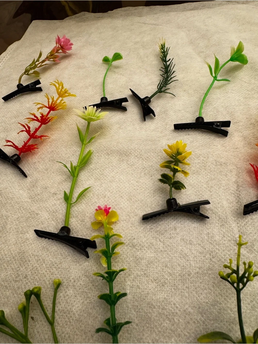 Kids Floral Hair Clips - Multi-Color Decorative Clips